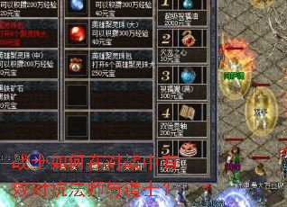 战士如何在对战中有效对抗法师与道士? 战士如何在对战中有效对抗法师与道士?