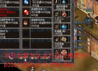 ��ʦ�������Ѵ��������ϣ�BOSSս�Ŷ�Э�����Խ���