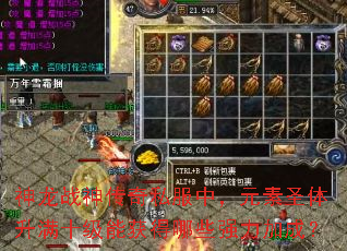 ����ս����˽���У�Ԫ��ʥ������ʮ���ܻ����Щǿ���ӳɣ�