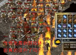 传奇免费后游戏体验真的提升了吗? 传奇免费后游戏体验真的提升了吗?