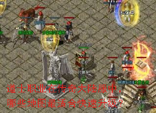道士职业在传奇大陆服中,哪些地图最适合快速升级? 道士职业在传奇大陆服中,哪些地图最适合快速升级?