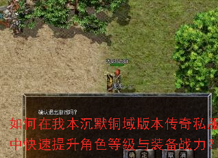 如何在我本沉默铜域版本传奇私服中快速提升角色等级与装备战力? 如何在我本沉默铜域版本传奇私服中快速提升角色等级与装备战力?