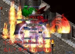 中变传奇世界boss怎么打?求高手详细攻略 中变传奇世界boss怎么打?求高手详细攻略
