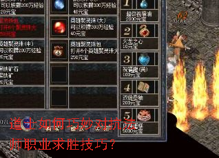 道士如何巧妙对抗法师职业求胜技巧? 道士如何巧妙对抗法师职业求胜技巧?