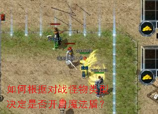 如何根据对战怪物类型决定是否开启魔法盾? 如何根据对战怪物类型决定是否开启魔法盾?